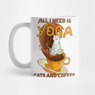 Yoga Catfulness and Coffee Mug